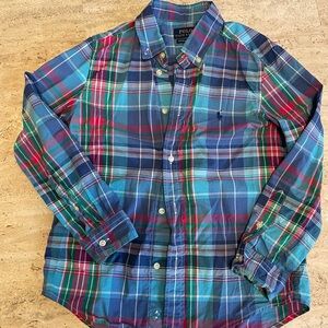 Polo by Ralph Lauren Kids Multicolor Plaid Cotton Oxford Shirt